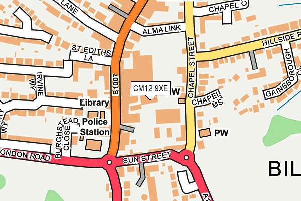 CM12 9XE map - OS OpenMap – Local (Ordnance Survey) CM12 9XE map - OS OpenMap – Local (Ordnance Survey)
