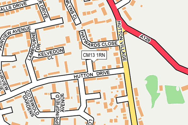 CM13 1RN map - OS OpenMap – Local (Ordnance Survey) CM13 1RN map - OS OpenMap – Local (Ordnance Survey)