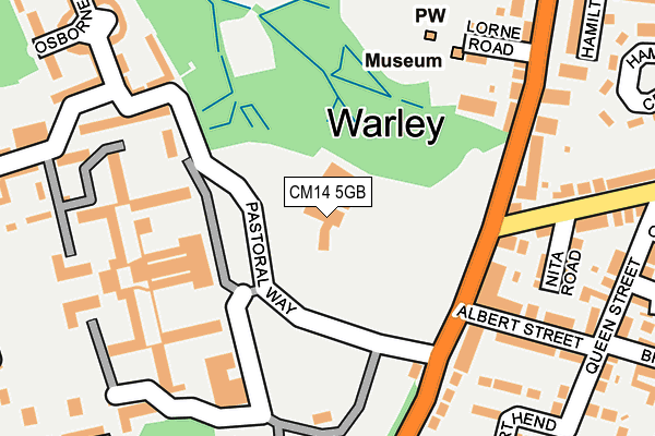 CM14 5GB map - OS OpenMap – Local (Ordnance Survey) CM14 5GB map - OS OpenMap – Local (Ordnance Survey)