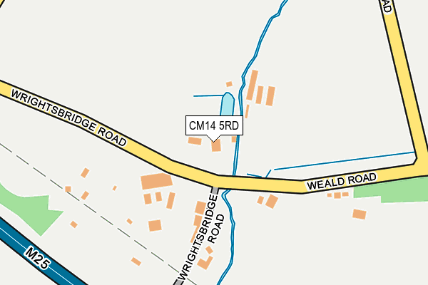 CM14 5RD map - OS OpenMap – Local (Ordnance Survey) CM14 5RD map - OS OpenMap – Local (Ordnance Survey)