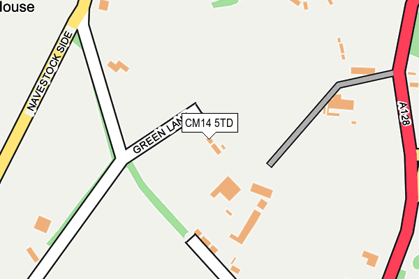 CM14 5TD map - OS OpenMap – Local (Ordnance Survey) CM14 5TD map - OS OpenMap – Local (Ordnance Survey)