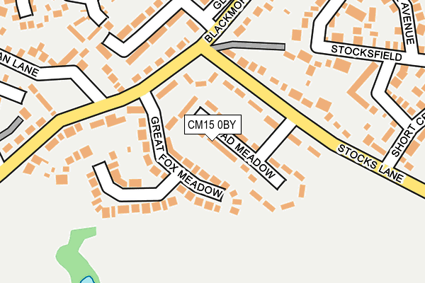 CM15 0BY map - OS OpenMap – Local (Ordnance Survey) CM15 0BY map - OS OpenMap – Local (Ordnance Survey)