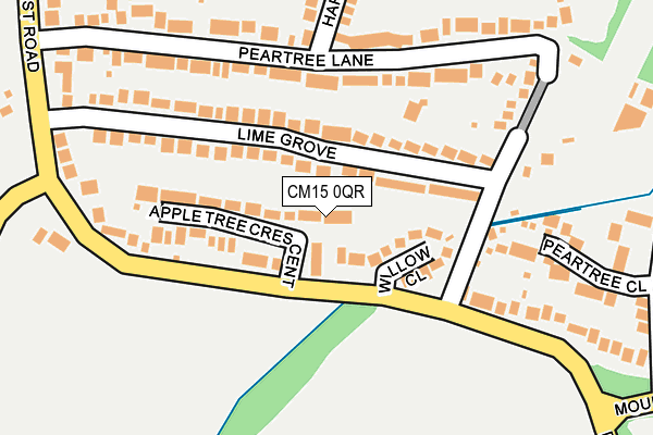 CM15 0QR map - OS OpenMap – Local (Ordnance Survey) CM15 0QR map - OS OpenMap – Local (Ordnance Survey)