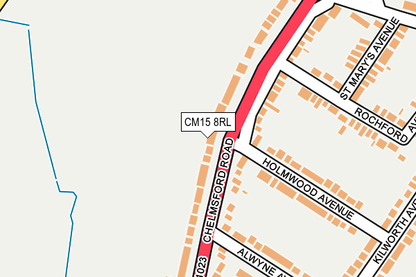 CM15 8RL map - OS OpenMap – Local (Ordnance Survey) CM15 8RL map - OS OpenMap – Local (Ordnance Survey)