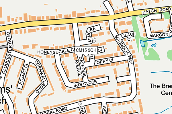 CM15 9QH map - OS OpenMap – Local (Ordnance Survey) CM15 9QH map - OS OpenMap – Local (Ordnance Survey)
