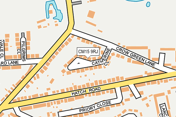 CM15 9RJ map - OS OpenMap – Local (Ordnance Survey) CM15 9RJ map - OS OpenMap – Local (Ordnance Survey)