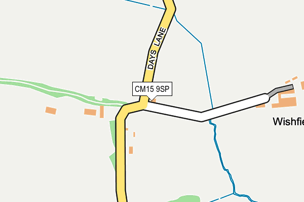 CM15 9SP map - OS OpenMap – Local (Ordnance Survey)