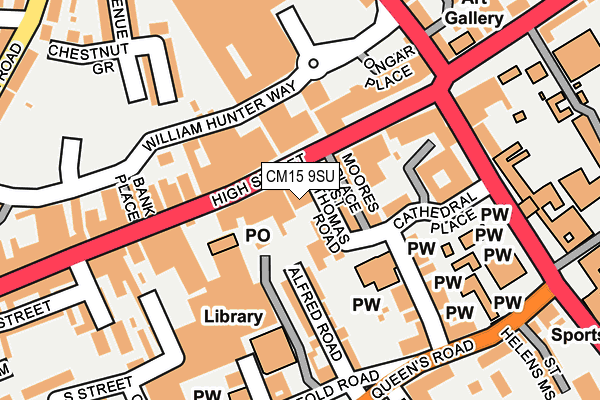 CM15 9SU map - OS OpenMap – Local (Ordnance Survey) CM15 9SU map - OS OpenMap – Local (Ordnance Survey)