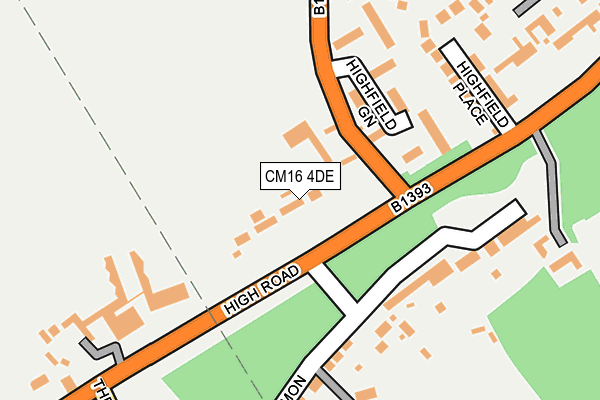 CM16 4DE map - OS OpenMap – Local (Ordnance Survey) CM16 4DE map - OS OpenMap – Local (Ordnance Survey)