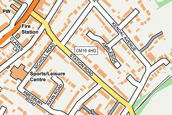 CM16 4HG map - OS OpenMap – Local (Ordnance Survey) CM16 4HG map - OS OpenMap – Local (Ordnance Survey)