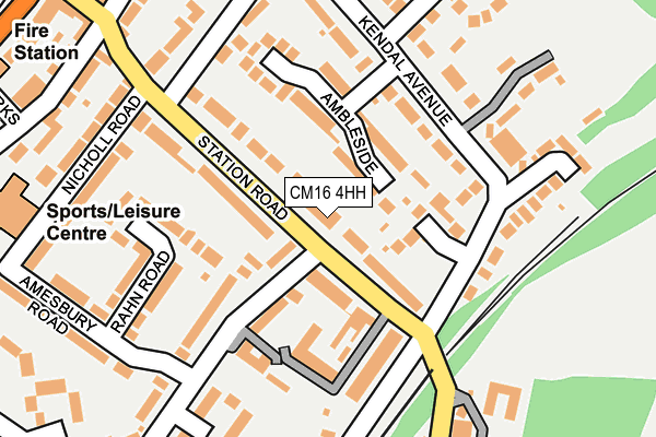 CM16 4HH map - OS OpenMap – Local (Ordnance Survey) CM16 4HH map - OS OpenMap – Local (Ordnance Survey)