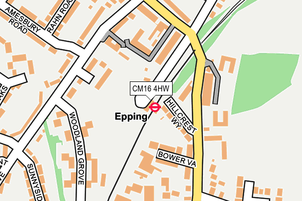CM16 4HW map - OS OpenMap – Local (Ordnance Survey) CM16 4HW map - OS OpenMap – Local (Ordnance Survey)