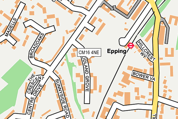 CM16 4NE map - OS OpenMap – Local (Ordnance Survey) CM16 4NE map - OS OpenMap – Local (Ordnance Survey)