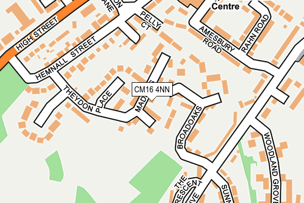 CM16 4NN map - OS OpenMap – Local (Ordnance Survey) CM16 4NN map - OS OpenMap – Local (Ordnance Survey)