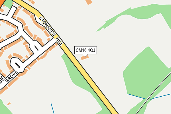 CM16 4QJ map - OS OpenMap – Local (Ordnance Survey) CM16 4QJ map - OS OpenMap – Local (Ordnance Survey)
