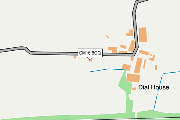 CM16 6GQ map - OS OpenMap – Local (Ordnance Survey)