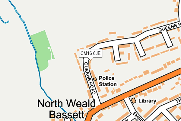 CM16 6JE map - OS OpenMap – Local (Ordnance Survey)