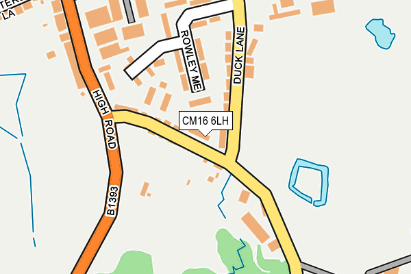 CM16 6LH map - OS OpenMap – Local (Ordnance Survey) CM16 6LH map - OS OpenMap – Local (Ordnance Survey)