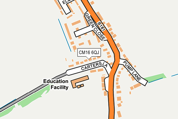 CM16 6QJ map - OS OpenMap – Local (Ordnance Survey) CM16 6QJ map - OS OpenMap – Local (Ordnance Survey)