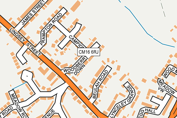 CM16 6RJ map - OS OpenMap – Local (Ordnance Survey) CM16 6RJ map - OS OpenMap – Local (Ordnance Survey)