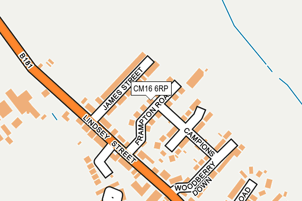 CM16 6RP map - OS OpenMap – Local (Ordnance Survey) CM16 6RP map - OS OpenMap – Local (Ordnance Survey)