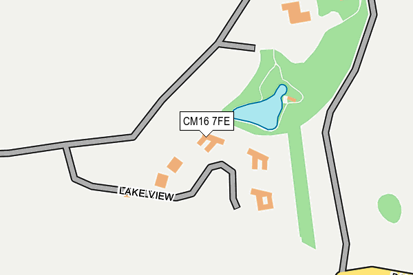 CM16 7FE map - OS OpenMap – Local (Ordnance Survey) CM16 7FE map - OS OpenMap – Local (Ordnance Survey)