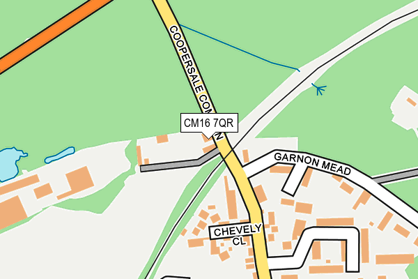 CM16 7QR map - OS OpenMap – Local (Ordnance Survey) CM16 7QR map - OS OpenMap – Local (Ordnance Survey)