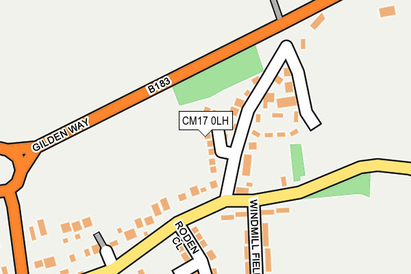CM17 0LH map - OS OpenMap – Local (Ordnance Survey) CM17 0LH map - OS OpenMap – Local (Ordnance Survey)