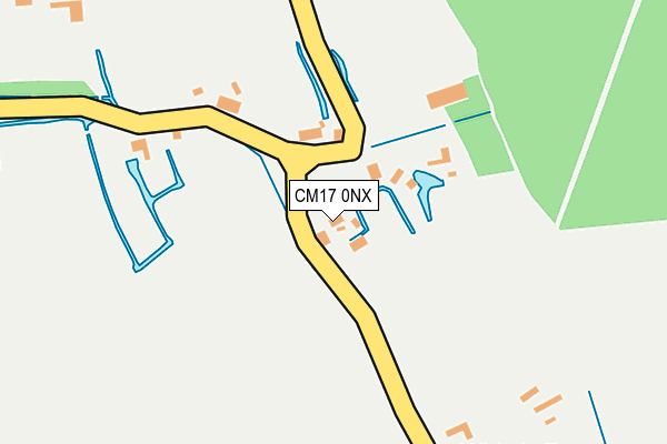 CM17 0NX map - OS OpenMap – Local (Ordnance Survey) CM17 0NX map - OS OpenMap – Local (Ordnance Survey)