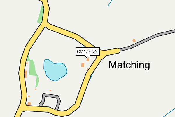 CM17 0QY map - OS OpenMap – Local (Ordnance Survey) CM17 0QY map - OS OpenMap – Local (Ordnance Survey)