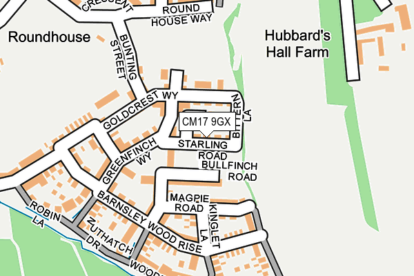 CM17 9GX map - OS OpenMap – Local (Ordnance Survey) CM17 9GX map - OS OpenMap – Local (Ordnance Survey)