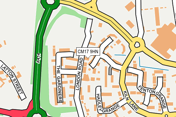 CM17 9HN map - OS OpenMap – Local (Ordnance Survey) CM17 9HN map - OS OpenMap – Local (Ordnance Survey)