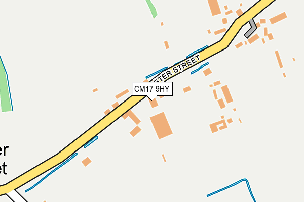 CM17 9HY map - OS OpenMap – Local (Ordnance Survey) CM17 9HY map - OS OpenMap – Local (Ordnance Survey)