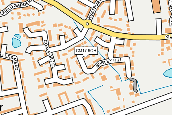 CM17 9QH map - OS OpenMap – Local (Ordnance Survey) CM17 9QH map - OS OpenMap – Local (Ordnance Survey)