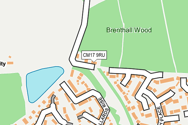CM17 9RU map - OS OpenMap – Local (Ordnance Survey) CM17 9RU map - OS OpenMap – Local (Ordnance Survey)