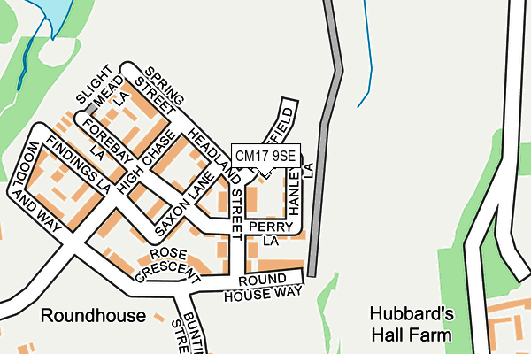 CM17 9SE map - OS OpenMap – Local (Ordnance Survey) CM17 9SE map - OS OpenMap – Local (Ordnance Survey)
