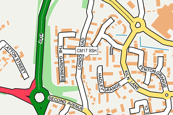 CM17 9SH map - OS OpenMap – Local (Ordnance Survey) CM17 9SH map - OS OpenMap – Local (Ordnance Survey)