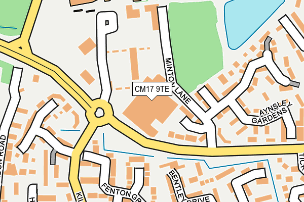 CM17 9TE map - OS OpenMap – Local (Ordnance Survey) CM17 9TE map - OS OpenMap – Local (Ordnance Survey)