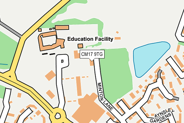 CM17 9TG map - OS OpenMap – Local (Ordnance Survey) CM17 9TG map - OS OpenMap – Local (Ordnance Survey)