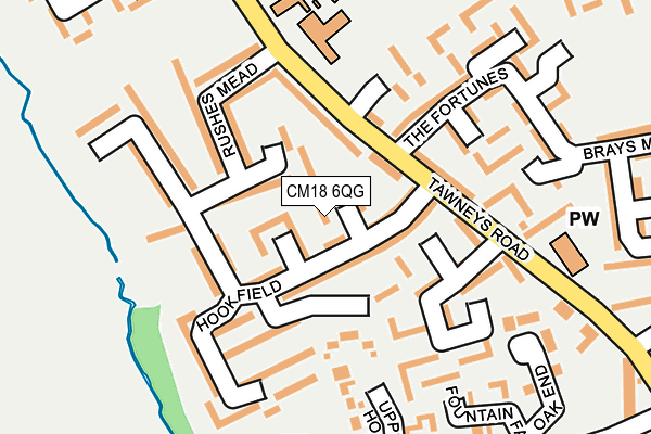 CM18 6QG map - OS OpenMap – Local (Ordnance Survey) CM18 6QG map - OS OpenMap – Local (Ordnance Survey)