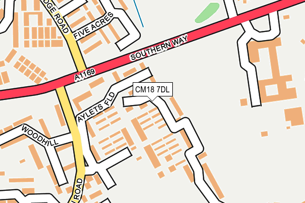 CM18 7DL map - OS OpenMap – Local (Ordnance Survey) CM18 7DL map - OS OpenMap – Local (Ordnance Survey)