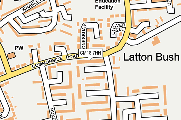 CM18 7HN map - OS OpenMap – Local (Ordnance Survey) CM18 7HN map - OS OpenMap – Local (Ordnance Survey)