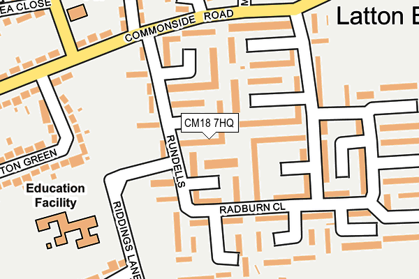 CM18 7HQ map - OS OpenMap – Local (Ordnance Survey) CM18 7HQ map - OS OpenMap – Local (Ordnance Survey)