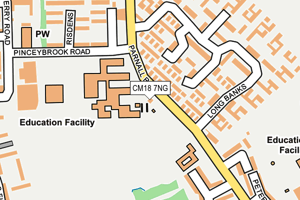 CM18 7NG map - OS OpenMap – Local (Ordnance Survey) CM18 7NG map - OS OpenMap – Local (Ordnance Survey)