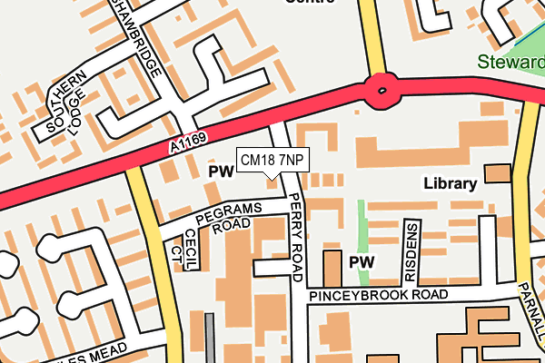 CM18 7NP map - OS OpenMap – Local (Ordnance Survey) CM18 7NP map - OS OpenMap – Local (Ordnance Survey)