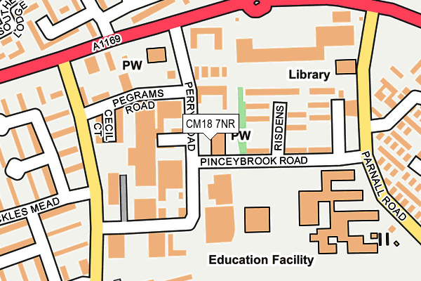 CM18 7NR map - OS OpenMap – Local (Ordnance Survey) CM18 7NR map - OS OpenMap – Local (Ordnance Survey)