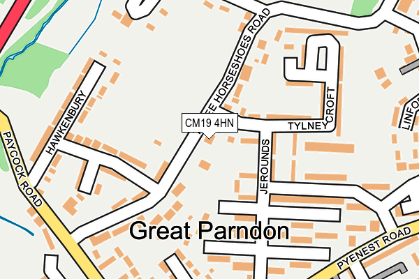 CM19 4HN map - OS OpenMap – Local (Ordnance Survey) CM19 4HN map - OS OpenMap – Local (Ordnance Survey)