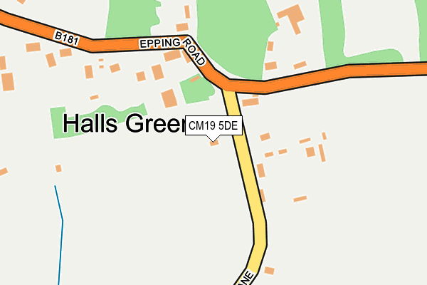 CM19 5DE map - OS OpenMap – Local (Ordnance Survey) CM19 5DE map - OS OpenMap – Local (Ordnance Survey)