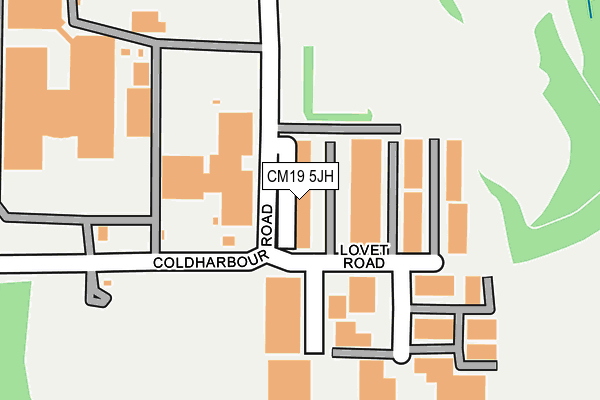 CM19 5JH map - OS OpenMap – Local (Ordnance Survey) CM19 5JH map - OS OpenMap – Local (Ordnance Survey)