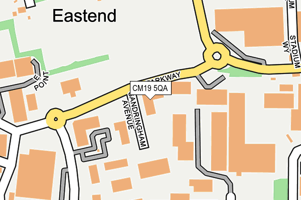 CM19 5QA map - OS OpenMap – Local (Ordnance Survey) CM19 5QA map - OS OpenMap – Local (Ordnance Survey)